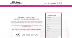 Desktop Screenshot of empirebeautyschools.com